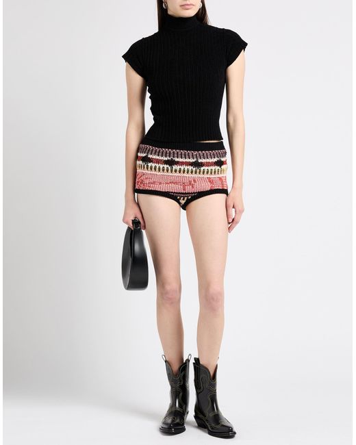 Laneus Red Shorts & Bermuda Shorts Cotton, Polyester, Polyamide, Lycra