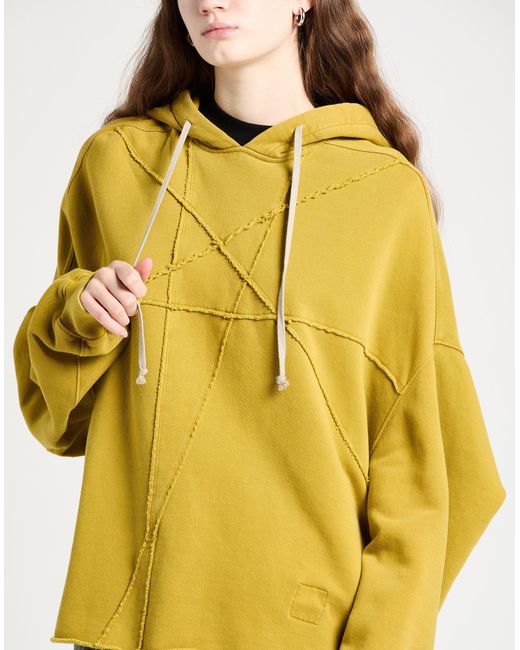 Rick Owens Yellow Sweatshirt
