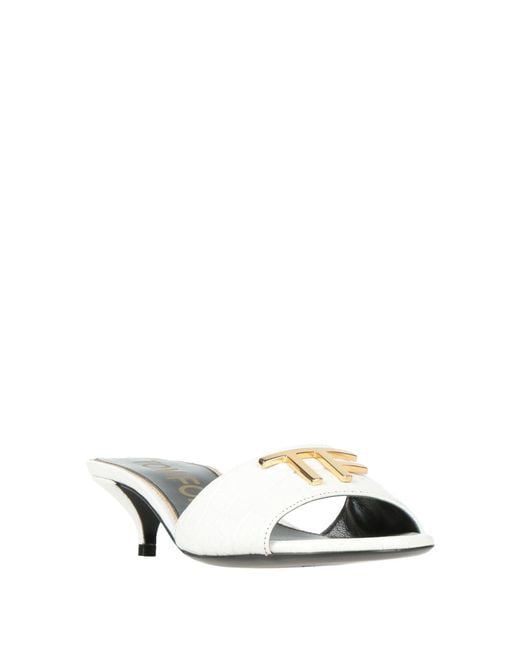 Tom Ford White Sandals