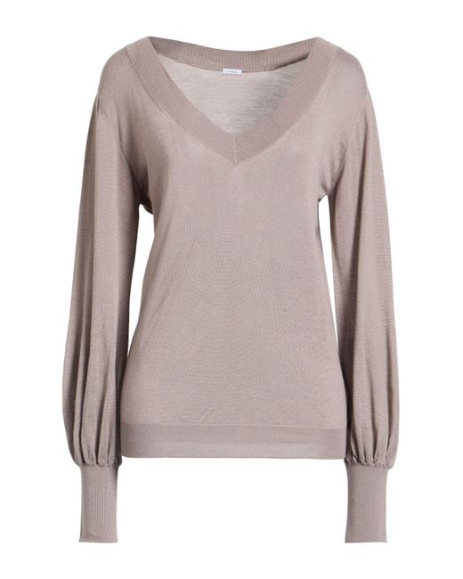 Malo Gray Sweater Cashmere, Silk
