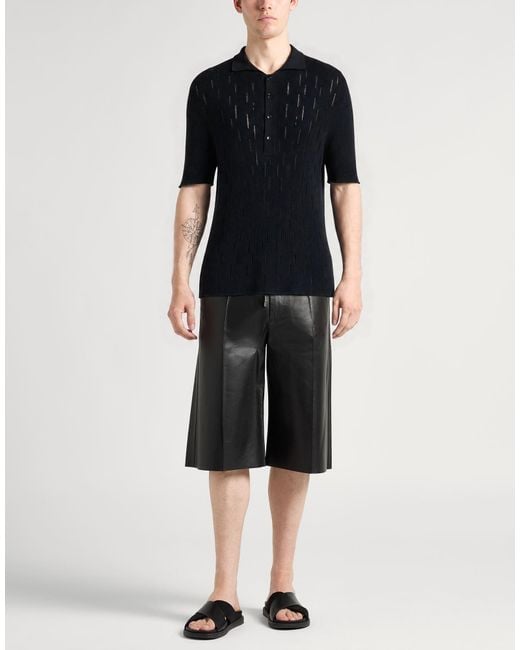 Polo Lardini de hombre de color Black
