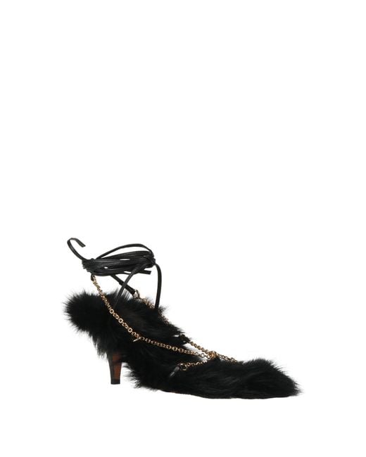 Khaite Black Thong Sandal