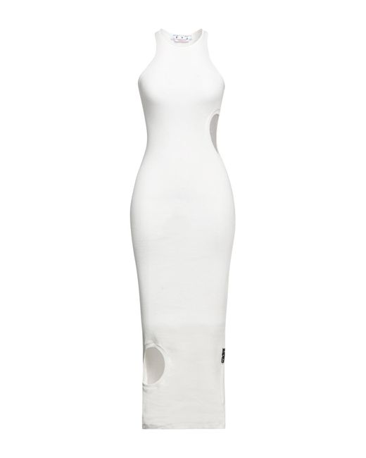 Off-White c/o Virgil Abloh White Midi Dress