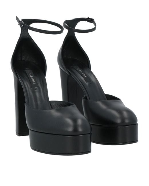 Casadei Black Pumps Leather