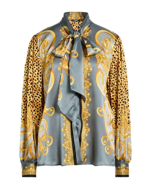 Versace Metallic Shirt Silk