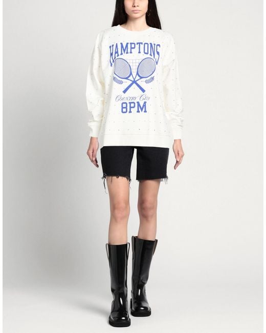 8pm Blue Sweatshirt Cotton, Elastane