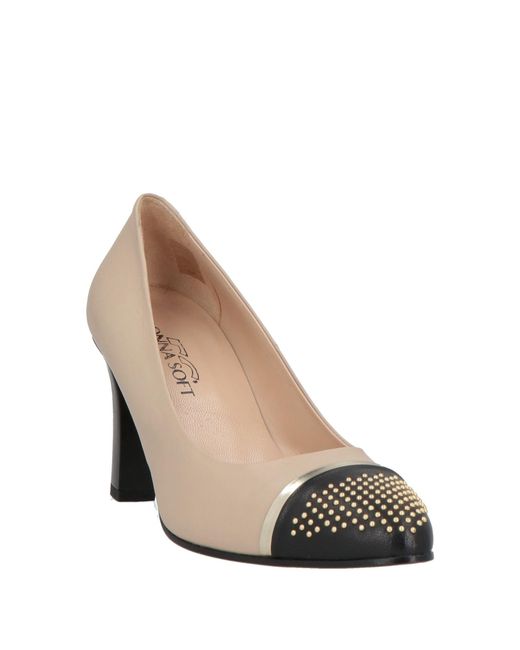 Donna Soft White Pumps Leather