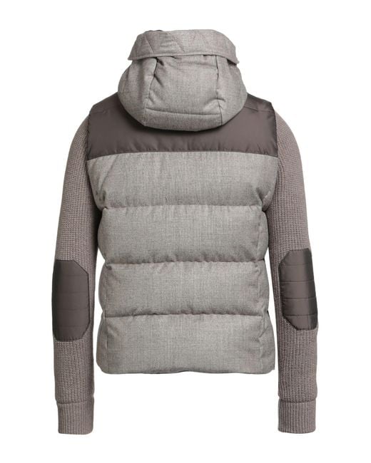 Moorer Gray Puffer Virgin Wool, Polyester for men