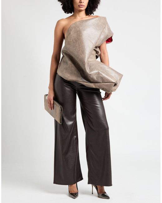 Rick Owens Gray Top Calfskin
