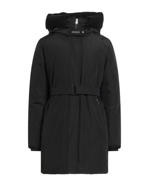 Woolrich Black Puffer Cotton, Polyamide, Wool, Polyester