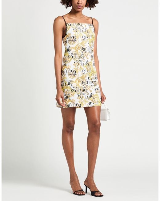 Versace Jeans Couture Metallic Mini Dress Polyester