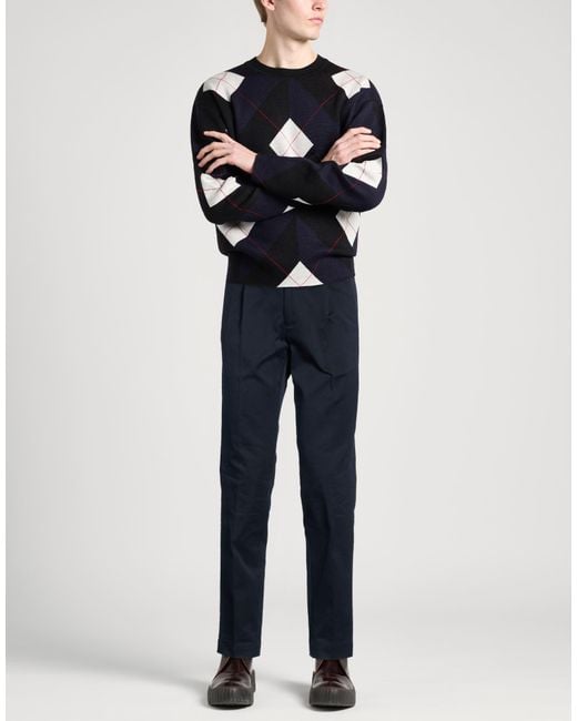 Incotex Blue Midnight Pants Cotton for men