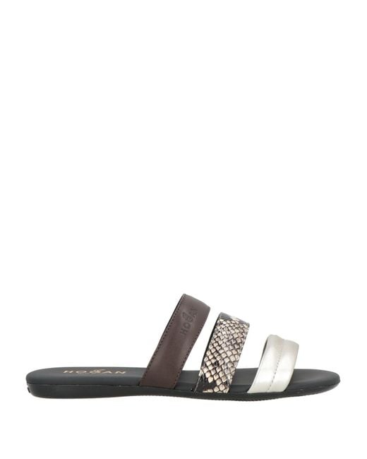 Hogan White Sandals