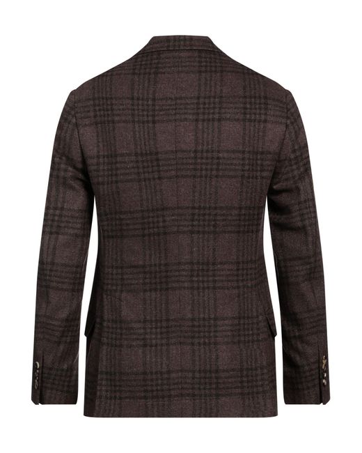 Brunello Cucinelli Black Blazer Wool, Silk, Cashmere for men