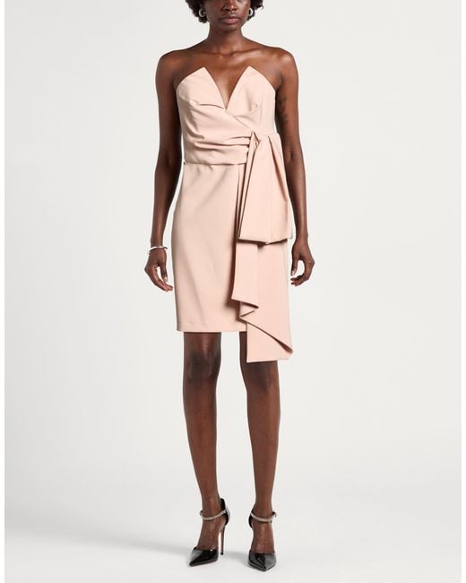 Relish Pink Mini Dress Polyester, Elastane