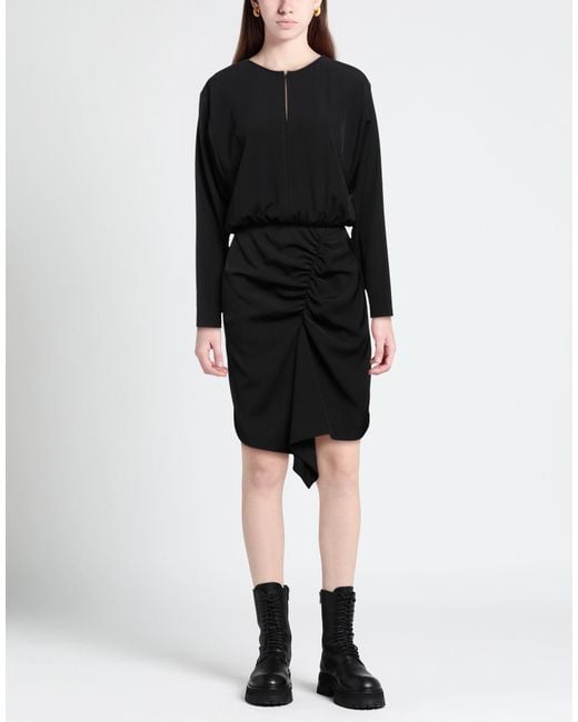 8pm Black Midi Dress