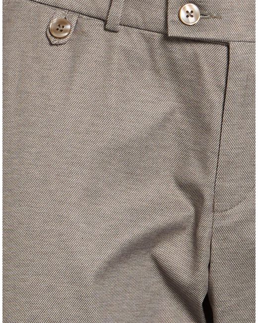 Bugatti Gray Khaki Pants Polyester, Viscose, Elastane for men