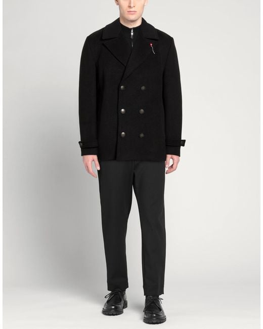 BERNESE Milano Black Coat Polyester for men