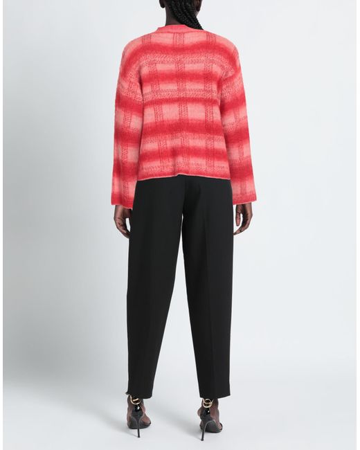 19.70 Nineteen Seventy Red Sweater Acrylic, Mohair Wool, Polyamide