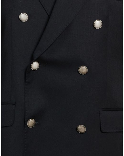 Paul & Shark Black Midnight Blazer Virgin Wool for men