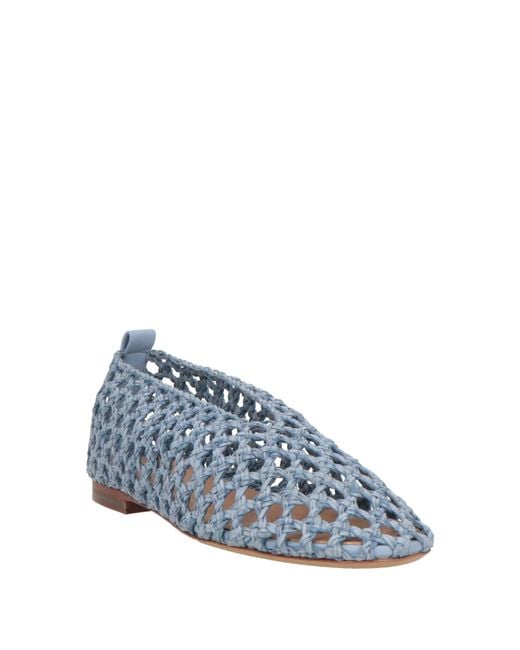 Mansur Gavriel Blue Ballet Flats