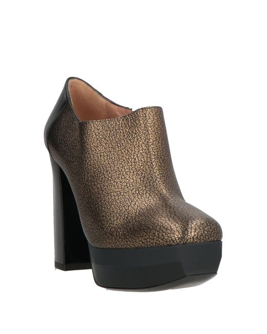 Pollini Brown Ankle Boots Leather