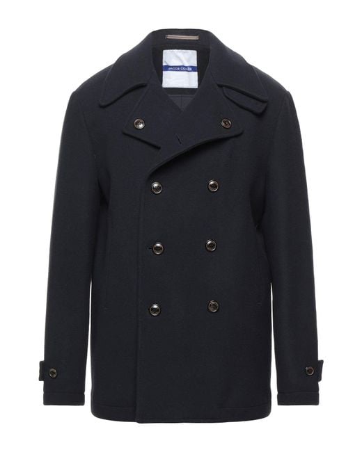 Jacob Cohen Blue Coat Virgin Wool, Polyamide for men