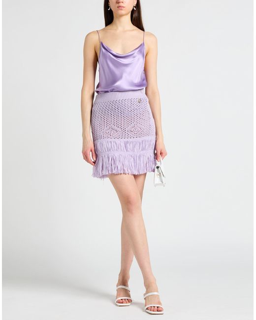 Gaelle Paris Purple Mini Skirt