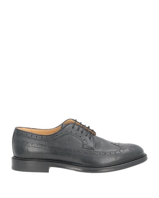 Brunello Cucinelli Gray Lace-Up Shoes Leather for men