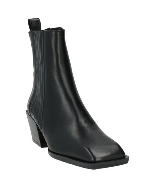 Ras Black Ankle Boots Leather