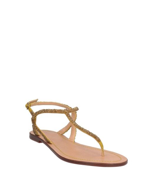 Maliparmi Natural Thong Sandal Leather