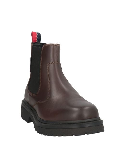 Tommy Hilfiger Brown Ankle Boots Leather for men