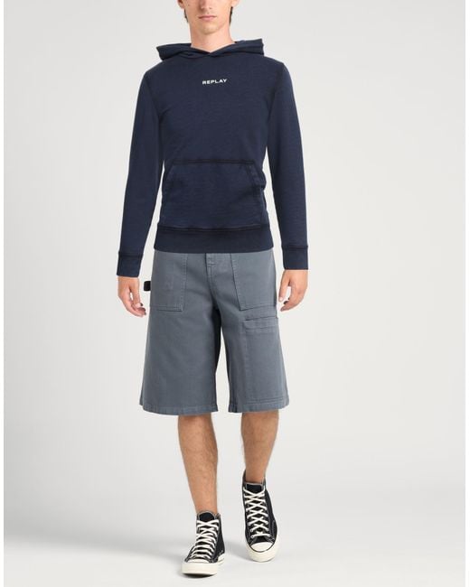Replay Blue Sweatshirt for men