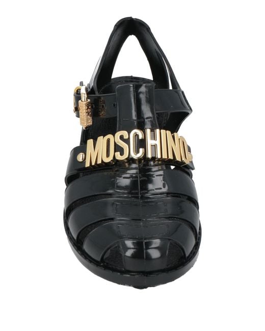 Moschino Black Sandals
