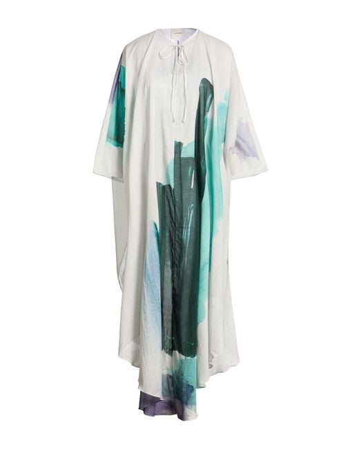 Marios Schwab Blue Maxi Dress