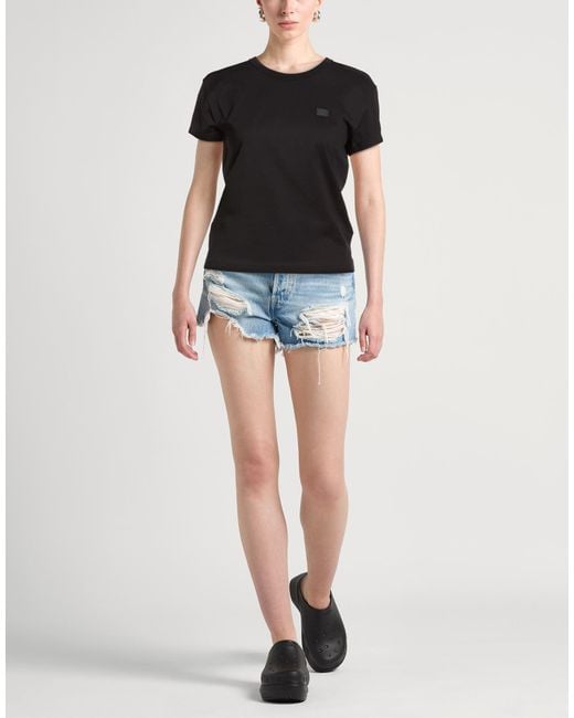 T-Shirt di Acne in Black
