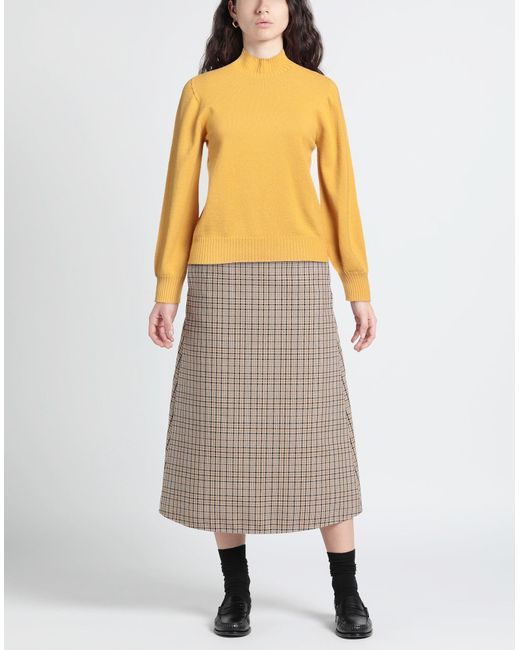 Kangra Yellow Marigold Turtleneck Merino Wool, Cashmere