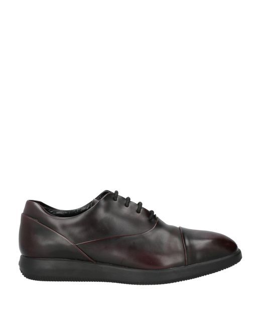 Hogan Black Deep Lace-Up Shoes Leather for men