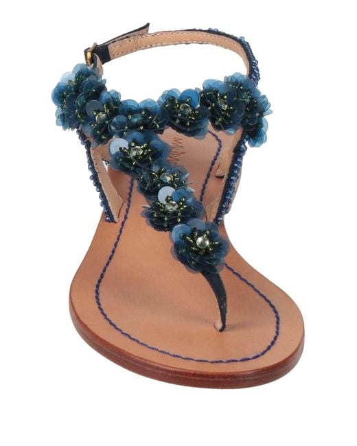 Maliparmi Blue Thong Sandal