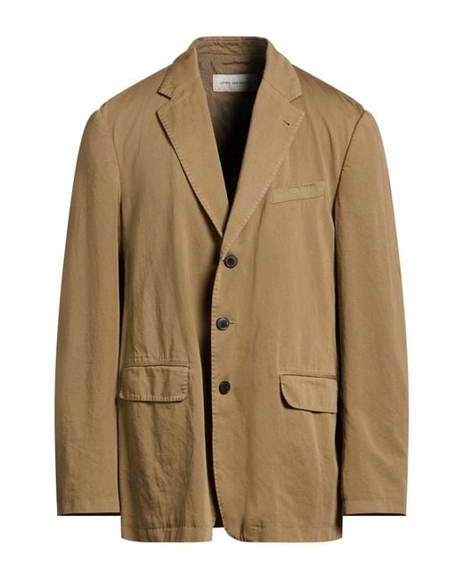 Dries Van Noten Natural Blazer Cotton for men