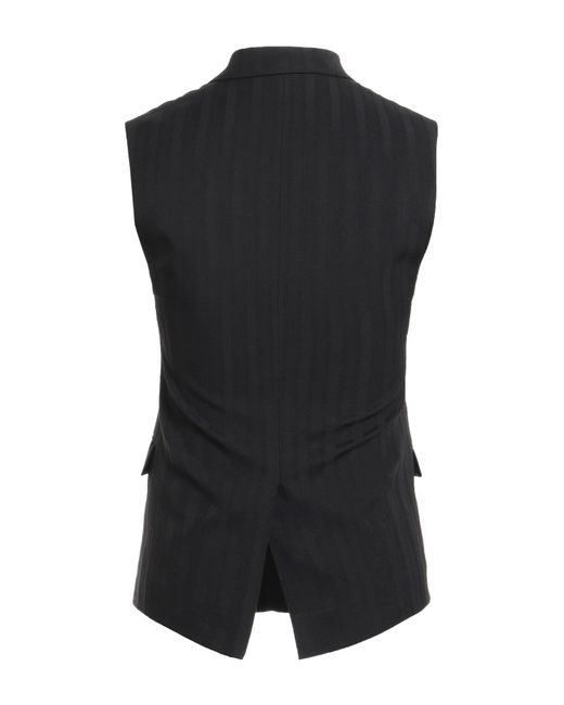 Saint Laurent Black Tailored Vest for men