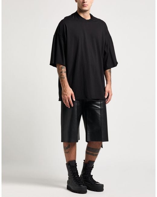 Rick Owens Black T-Shirt Cotton for men