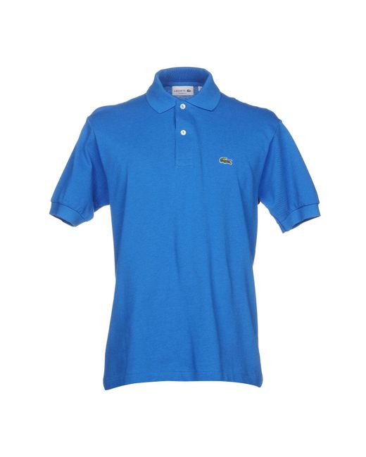 Lacoste Blue Polo Shirt Cotton for men