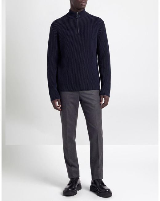 Dolce & Gabbana Blue Midnight Turtleneck Virgin Wool for men