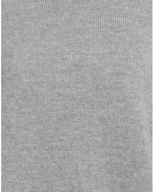 SIMONA CORSELLINI Gray Turtleneck Merino Wool, Cashmere