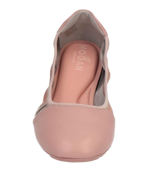 Hogan Pink Ballet Flats