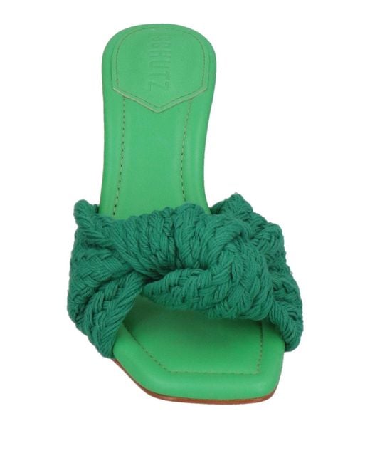 SCHUTZ SHOES Green Sandals