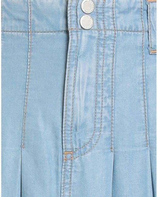 Gaelle Paris Blue Denim Skirt Lyocell