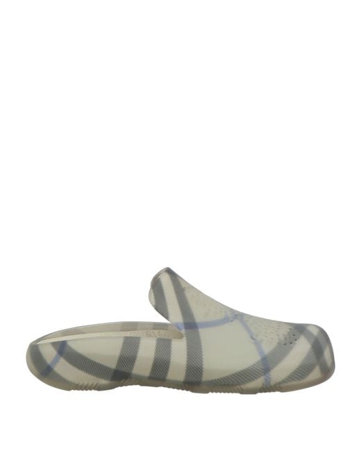 Burberry Gray Mules & Clogs