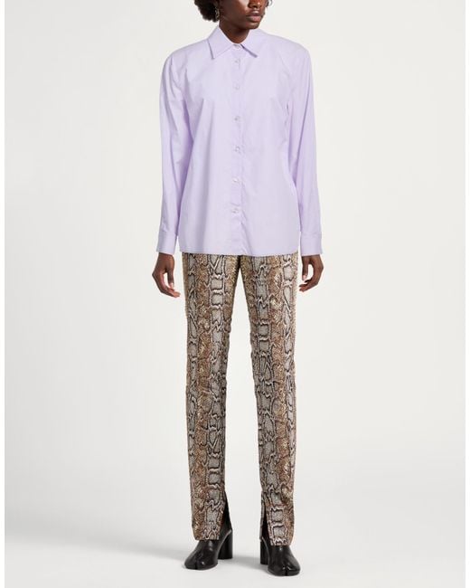 Manuel Ritz Purple Lilac Shirt Cotton